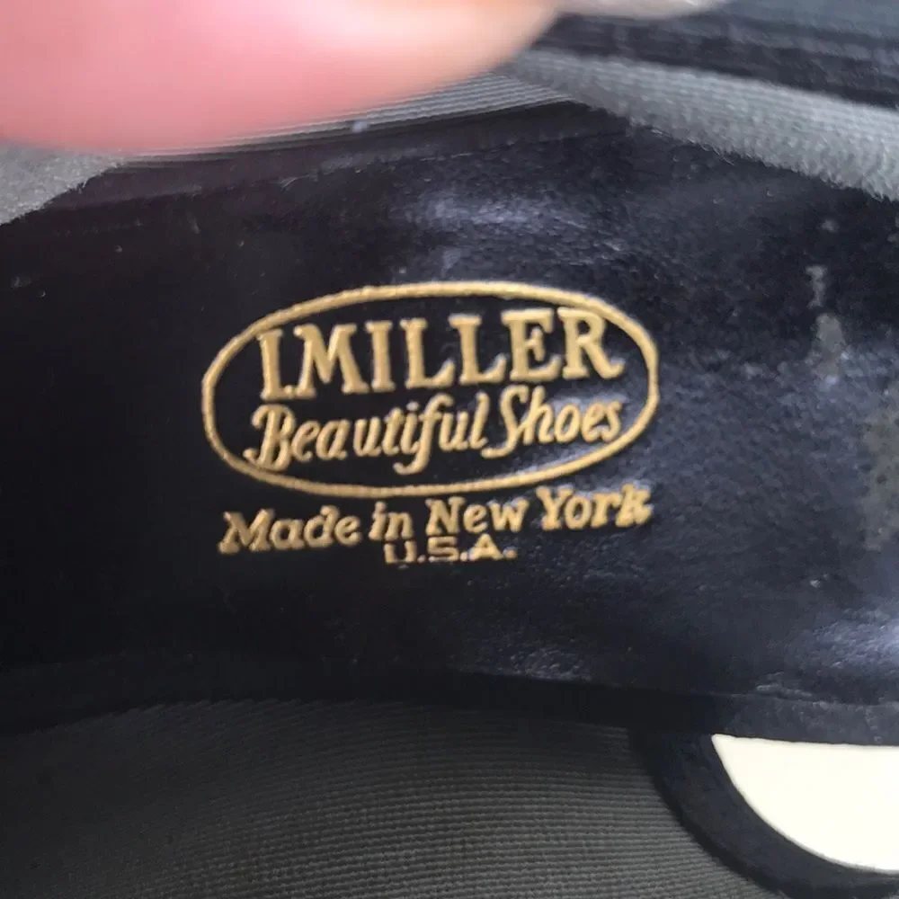 Black Suede Vintage Heels by I.Miller (Deadstock.
